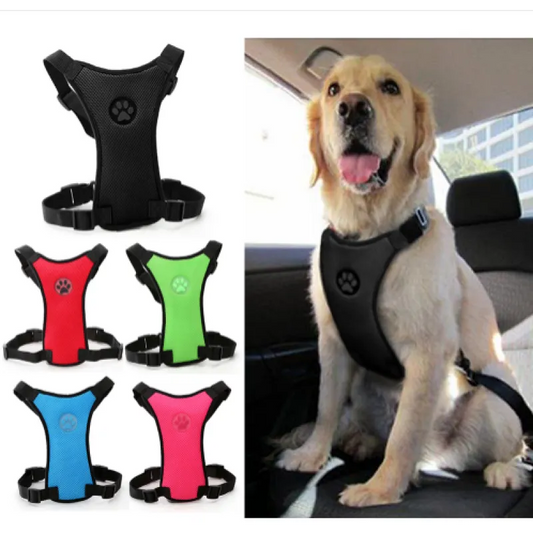 Dog Supplies Breathable, mesh chest straps Pet car safety chest back